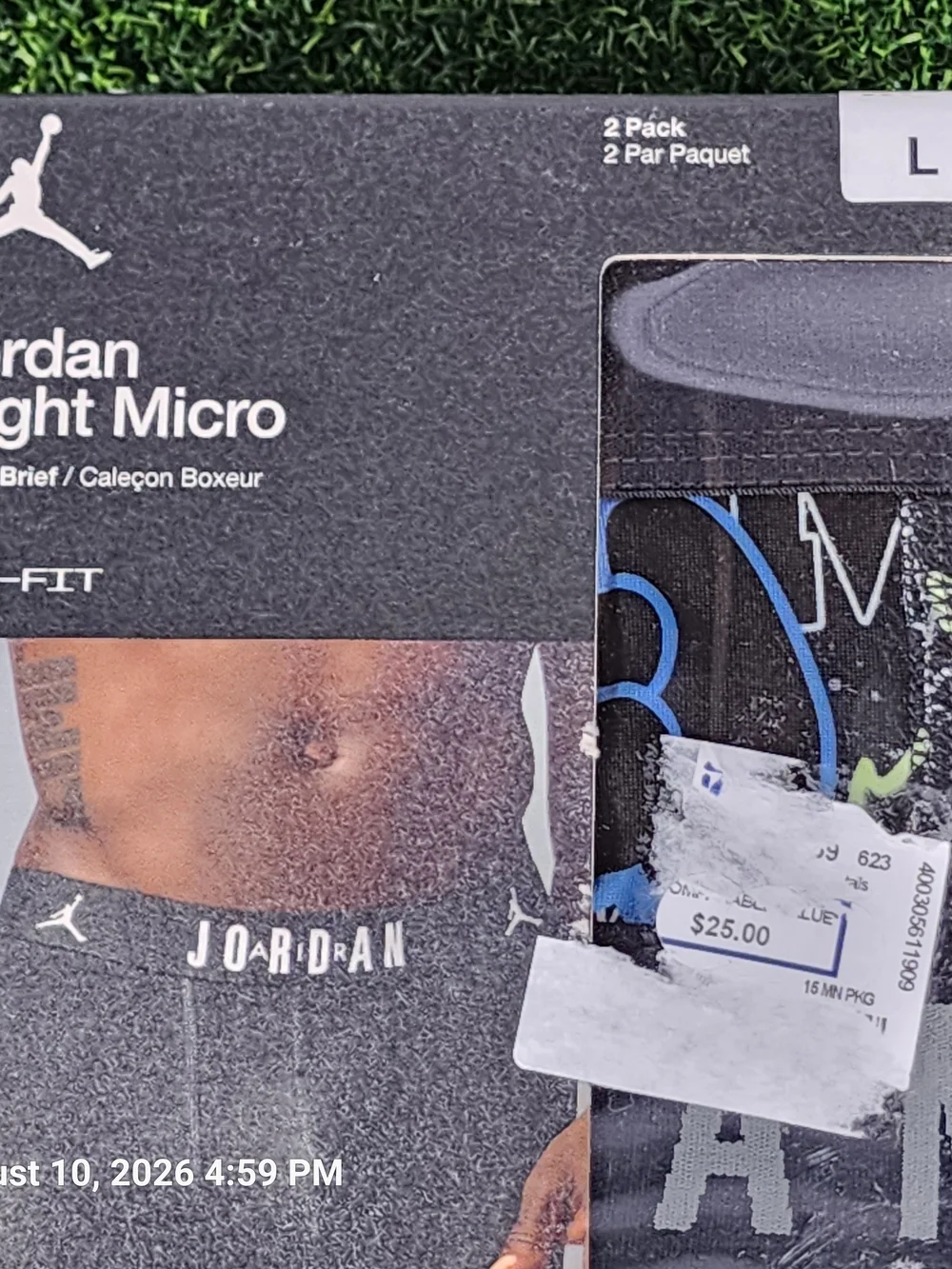 Jordan Flight Micro Dri-FIT Boxer Briefs - Black with Blue & Green Accents